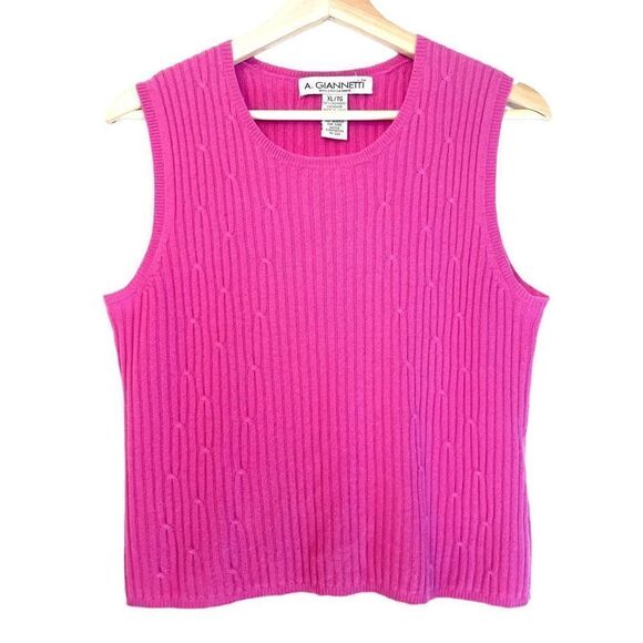 A. Giannetti 100% 2ply cashmere Sweater Vest - Picture 1 of 9